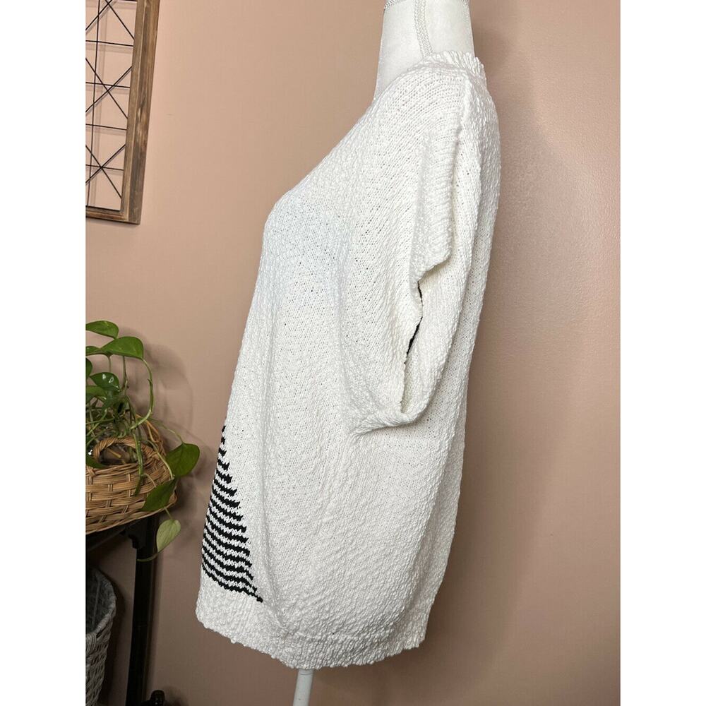 Callahan knitwear womens sz xl sweater ivory crew neck knit cotton - Picture 9 of 12